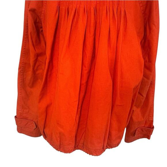 ANTHROPOLOGIE DAUGHTERS OF THE LIBERATION Pintuck Faux Fur Hooded Parka Size L - Picture 8 of 12